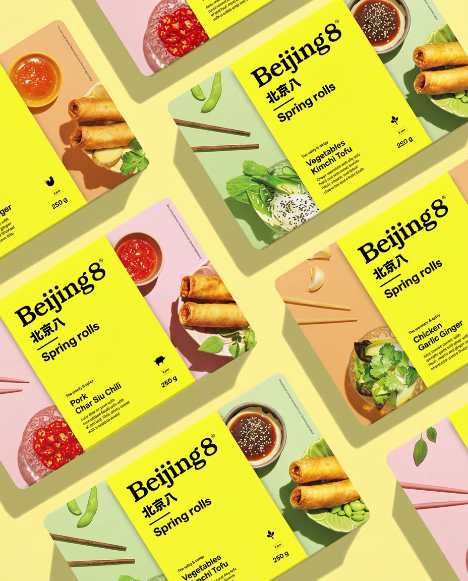 Beijing8 vårrullar i flera smaker